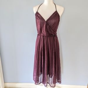 Purple sparkle Grecian dress, 10